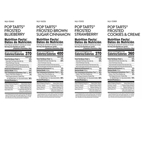 Vista 2 de Pop-Tarts - Tostadas, alimentos para el desayuno, bocadillos para niños, paquete variado (60 Pop-Tarts)