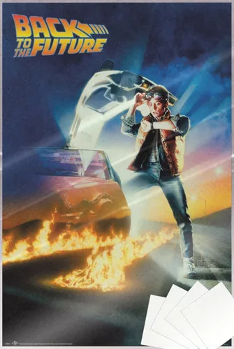 Vista 8 de Regreso al futuro - Póster de película (estilo regular) (Tamaño: 24 "x 36") (póster laminado)