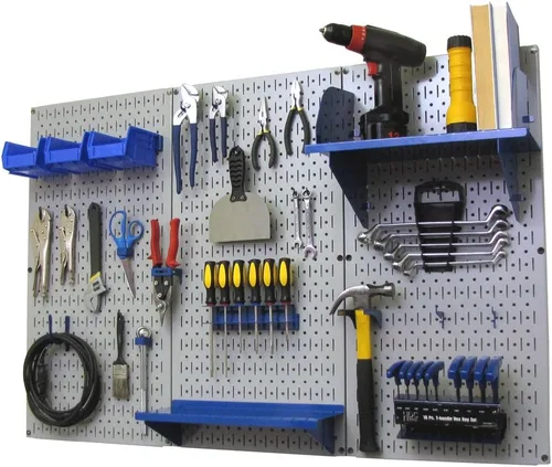 Vista 47 de Organizador de herramienta control de pared 30-wrk-400wb estándar panel perforado mesa de trabajo de metal, 30-WRK-400 BB