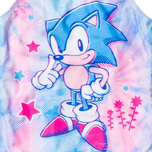 Vista 3 de SEGA Sonic The Hedgehog - Traje de baño de una pieza para niñas y niños pequeños a grandes