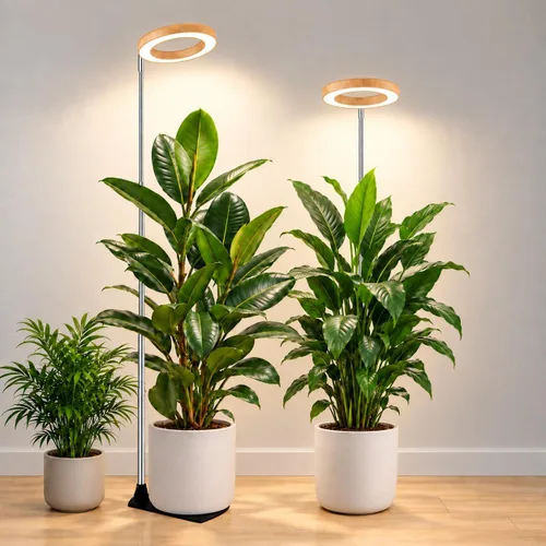 Vista 9 de LORDEM Luz de crecimiento, luz LED para plantas de interior, lámpara de crecimiento de escritorio de espectro completo con temporizador automático