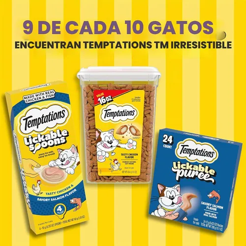 Vista 6 de Temptations ShakeUps - Golosinas crujientes para gatos, carnaval Clucky, 2.47 onzas, paquete de 12