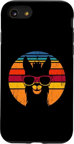 Vista 8 de iPhone 12 mini disfraz de alpaca vintage con llama divertida, funda de llama para amantes de las llamas
