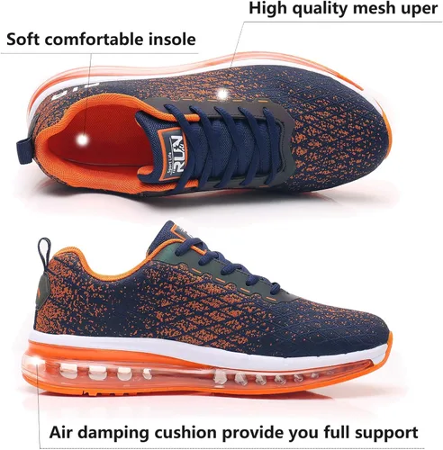Vista 4 de Azooken Calzado deportivo para hombre, tenis transpirable y ligero