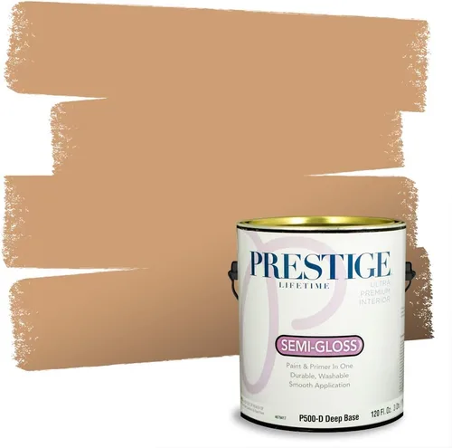 Vista 211 de PRESTIGE Pintura exterior e imprimación en uno, bronceado Aberdeen, plano, 1 galón
