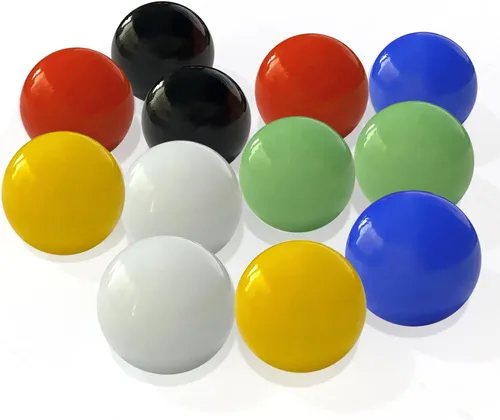 Vista 5 de 60 canicas de vidrio acrílico, 0.63 pulgadas, multicolor Mármoles acrílicos a granel para varios juegos de mármol