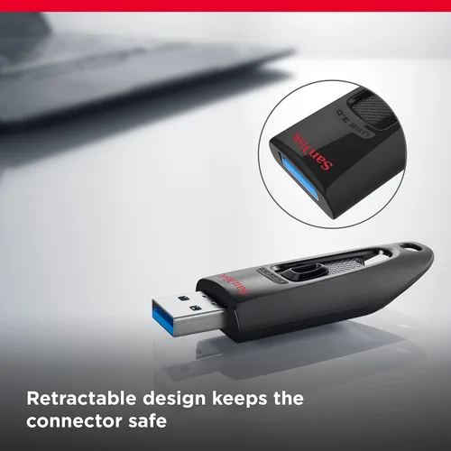 Vista 5 de SanDisk Unidad flash Ultra USB 3.0 de 16 GB - SDCZ48-016G-GAM46, color negro