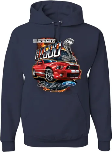 Vista 7 de Wild Bobby Shelby GT500 Cobra - Sudadera con capucha con diseño oficial de Ford Motors Cars and Trucks