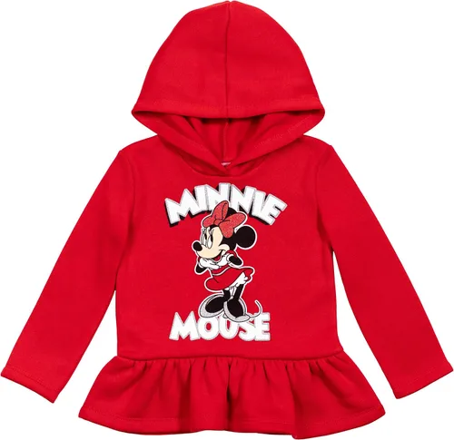 Vista 2 de Disney Minnie Mouse - Conjunto de sudadera con capucha y leggings de forro polar para niñas