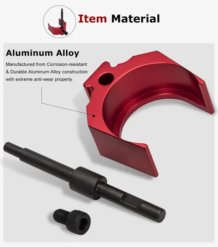 Vista 4 de 9U-7227 Medidor de ajuste de altura de inyector herramienta de aleación de aluminio para CAT Caterpillar 3406E, C-15 y C-16 (Rojo)