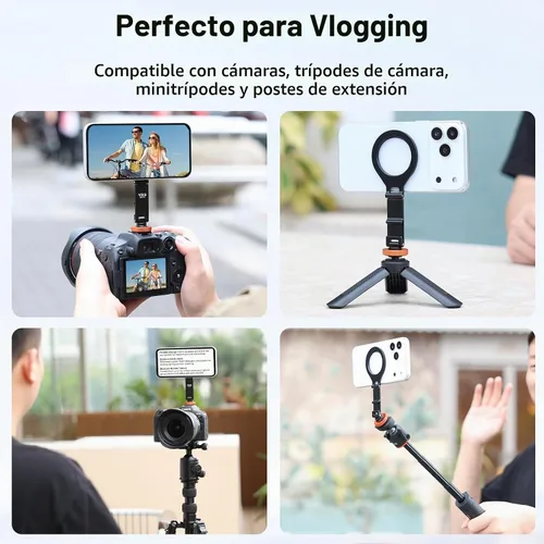 Vista 7 de VRIG MG-40 - Soporte magnético para trípode para iPhone y fundas MagSafe