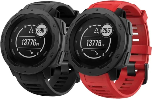 Vista 19 de NotoCity Correa de repuesto para Garmin Instinct, silicona suave, compatible con Garmin Instinct 2/Solar/Tactical(verde militar)