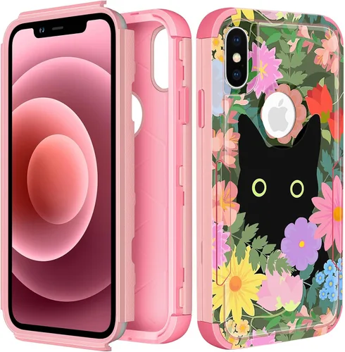 Vista 117 de Funda para iPhone SE 2020/2022/3ª generación, para iPhone 8/7, funda protectora resistente con diseño de flor linda para mujeres, hombres, niñas