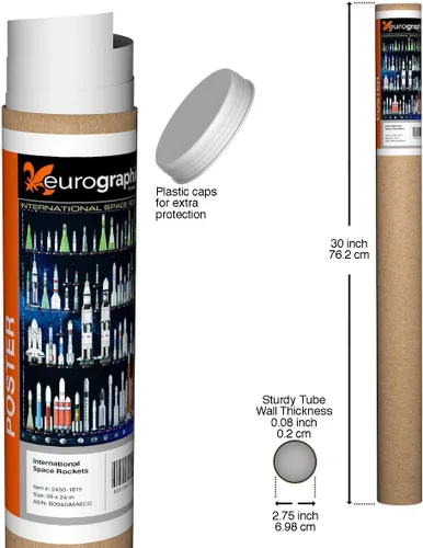 Vista 3 de Cohetes Espaciales Internacionales, póster de 36 x 24 pulgadas por Eurographics