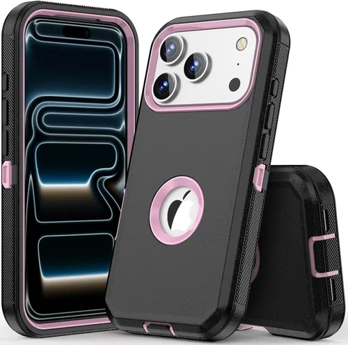 Vista 15 de COOYA Funda para iPhone Air de Protección Completa del Cuerpo contra Caídas, Funda Resistente a Prueba de Golpes de 3 Capas, Híbrida de Servicio