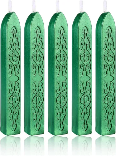 Vista 23 de Varillas de Cera para Sellar, Yoption 10 Piezas Varillas de Cera Multicolor con Mechas para Invitación de Boda Sobres de Regalo Tarjetas de Navidad