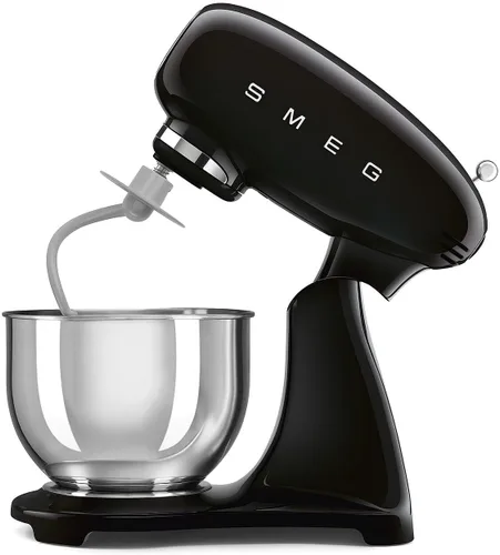 Vista 8 de SMEG SMF05 Forte - Batidora de pie de 5 cuartos con motor de 750 W, arranque suave y mezcla constante, batidor de borde flexible, 10 velocidades BLK