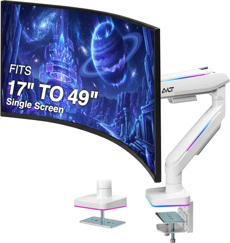 Vista 10 de AVLT RGB Lights Dual 17"-43" Gaming Monitor Arm Soporte de escritorio