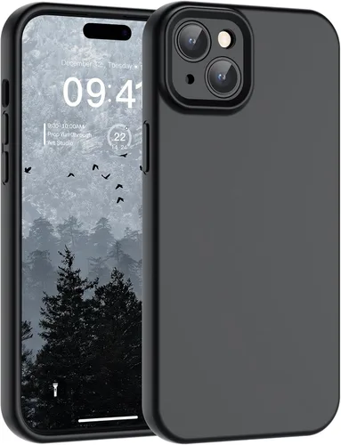 Vista 113 de SUPFINE - Funda diseñada para iPhone 12, silicona líquida premium con [forro de microfibra suave antiarañazos][protección de cámara mejorada], funda