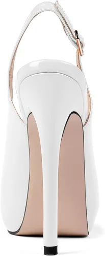 Vista 5 de YODEKS Zapatos de vestir de fiesta con plataforma y tacón alto para mujer