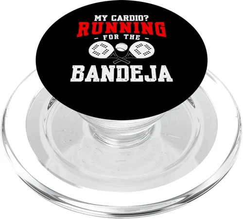 Vista 7 de My Cardio Running for The Bandeja Padel Racquet Paddle PopSockets Adhesive PopGrip