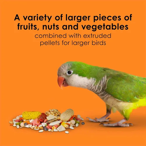 Vista 4 de Kaytee Fiesta Big Bites Small Parrot & Conure - Alimento nutritivo y divertido, apoya la piel, las plumas, la digestión, la salud del cerebro