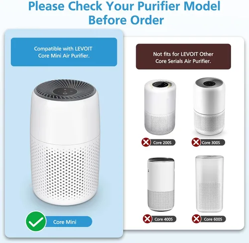 Vista 2 de Paquete de 2 filtros de repuesto Core Mini para purificadores de aire mascota