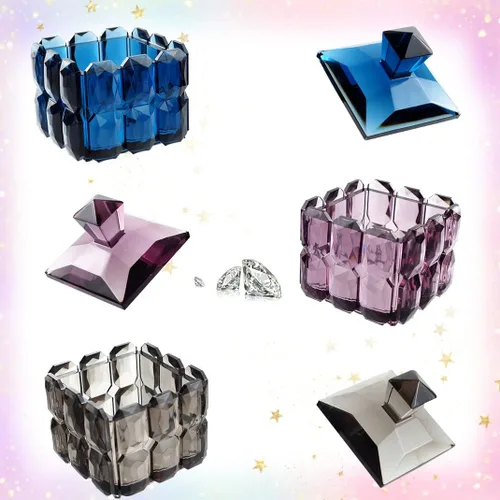 Vista 4 de Caja de cubo facetada molde de resina con tapa, caja de baratijas, molde de joyería de caramelo, soporte para bolígrafo, molde epoxi para resina UV