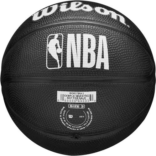Vista 6 de Wilson Team Tribute Brooklyn Nets Mini Ball WZ4017604XB, Balones de baloncesto unisex, negro, 3 UE