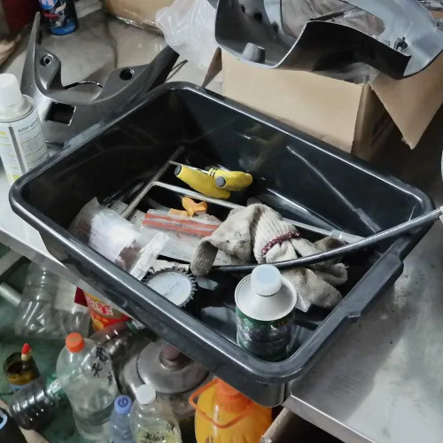 Vista 4 de Caja de autobús de plástico comercial, tina de autobús, juego de 3