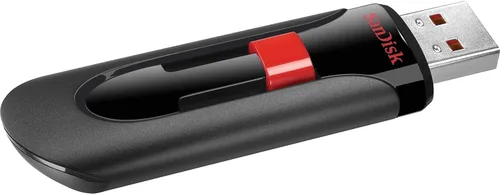 Vista 2 de Sandisk Cruzer Glide - Unidad flash USB, 64 GB, negro/rojo (SDCZ60-064G-A46)