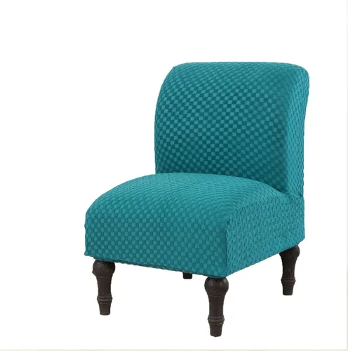 Vista 8 de GULI Funda para silla sin reposabrazos, funda de terciopelo elástico para silla de comedor, funda extraíble para silla con respaldo de ala y fundas