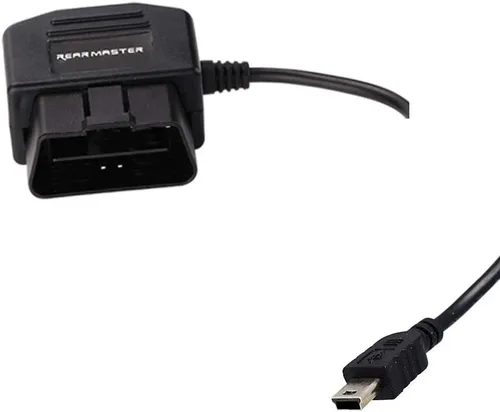 Vista 4 de Cable de alimentación OBD universal para cámara de salpicadero, 24 horas de vigilancia/modo Acc con botón de interruptor (puerto micro USB)