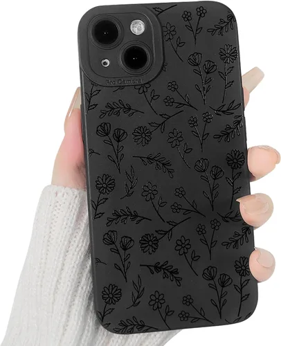 Vista 13 de Lovmooful Funda para iPhone 14 Plus, diseño de mariposa negra (mariposa) 2