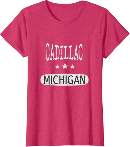Vista 12 de Vintage Cadillac Michigan Camiseta