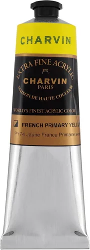 Vista 152 de Charvin Pintura acrílica profesional extrafina – verde absenta, tubo de 2.1 fl oz, pigmentos de triple fresado, resistente a la luz, pinturas
