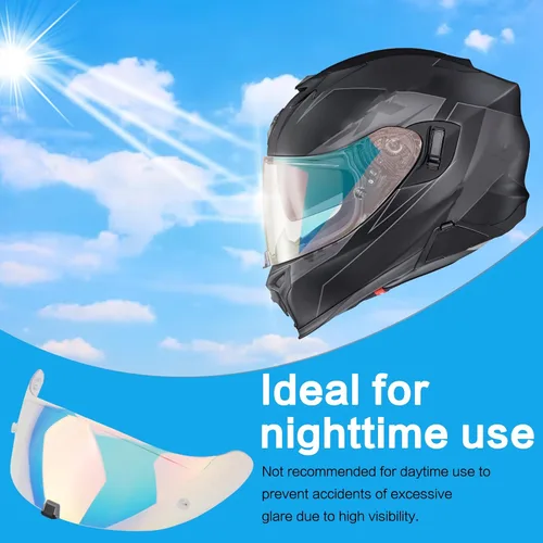 Vista 2 de Visera para Casco Compatible con T520 ST1400 para Motocicleta, Visor R1 Air para Cara, Protector de Casco, Accesorios de Reemplazo, Visera para Rojo