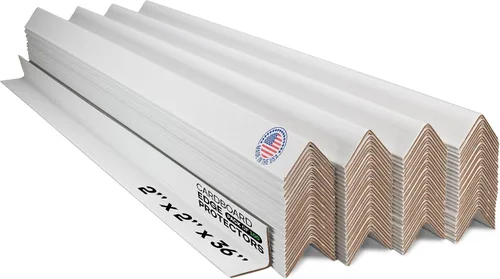 Vista 23 de IDL Packaging Protector de borde de cartón negro de 2 x 2 x 48 pulgadas (paquete de 20) – Protectores de esquinas para envío, almacenamiento