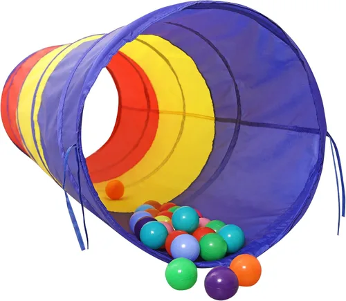 Vista 7 de Túnel de juego gateando para niños [túnel de arco iris portátil emergente] para niños, niños pequeños, niños y niñas, mascotas, perros y gatos