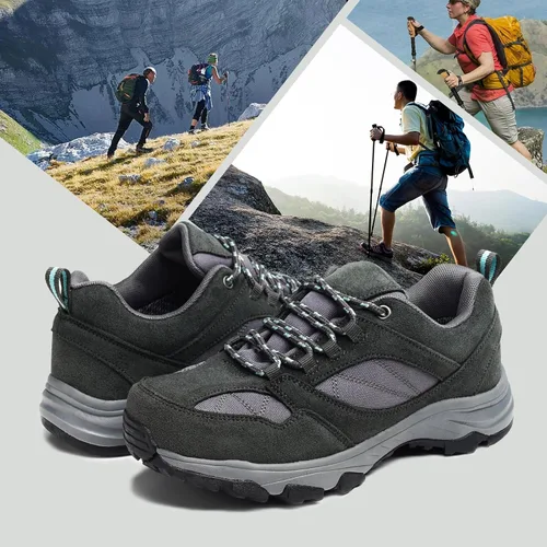 Vista 5 de COTTIMO Zapatos de senderismo para mujer, impermeables, cómodos, ligeros, antideslizantes, transpirables, para trabajo al aire libre