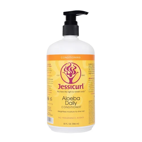 Vista 10 de Jessicurl Aloeba - Acondicionador diario para cabello rizado, lavanda cítrica, acondicionador sin enjuague de 32 onzas líquidas y solución