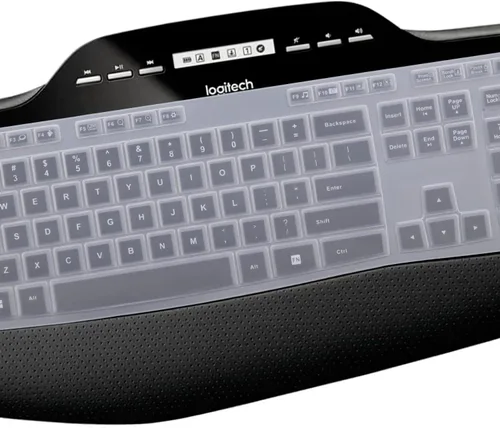 Vista 3 de Funda de teclado para Logitech MK710-RB MK710 MK735 MK700 Wireless Ultra Thin Silicone Keyboard Protector Skin Logitech MK710 Accesorios