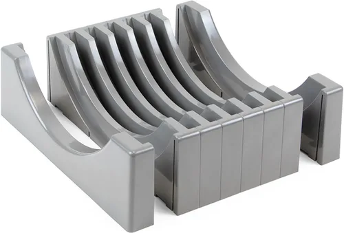Vista 5 de Emuca - Organizador de platos para muebles con capacidad para 13 platos, plástico gris, plástico