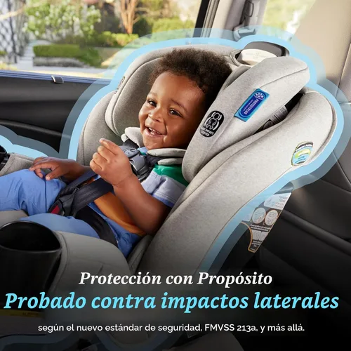 Vista 5 de Asiento de coche convertible Graco Extend2Fit 3 en 1 para bebé, orientación hacia atrás y hacia adelante, panel de extensión ajustable para espacio