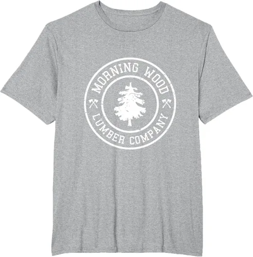 Vista 32 de Camiseta de madera de la mañana cómica Lumber Company Tee T-Shirt Negro