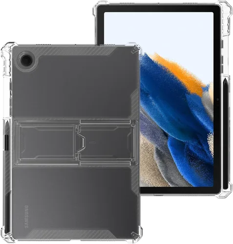 Vista 6 de Dteck Funda transparente delgada de 8.7 pulgadas con soporte y ranura para soporte para bolígrafo, esquinas reforzadas a prueba de golpes, para #00