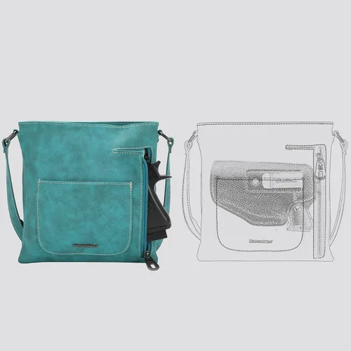 Vista 5 de Montana West Western Purse - Bolso cruzado para mujer, bolso de hombro