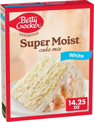 Vista 68 de Betty Crocker Delights Mezcla de pastel de vainilla francesa súper húmeda, 13.25 onzas Pudding In The Mix For Moist Texture, Doubles As Cupcake