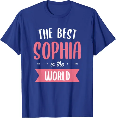 Vista 19 de Camiseta The Best Sophia In The World Name, Negro