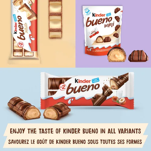 Vista 6 de Kinder Bueno 20pk (1.52 oz por paquete)